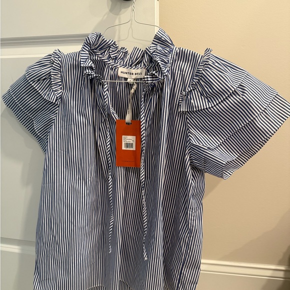 HUNTER BELL Tops - NWT Hunter Bell Navy & White Striped Millie Top - Small